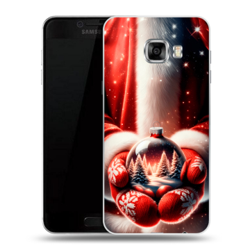 Силиконовый чехол на Samsung Galaxy C5 с принтом Новый год Силиконовый чехол на Samsung Galaxy C5 с принтом Новый год