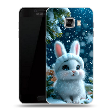 Силиконовый чехол на Samsung Galaxy C5 с принтом Новый год Силиконовый чехол на Samsung Galaxy C5 с принтом Новый год
