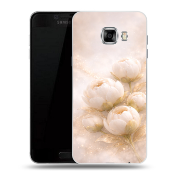Силиконовый чехол на Samsung Galaxy C5 с принтом женский