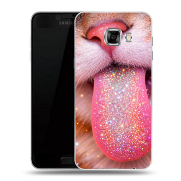 Силиконовый чехол на Samsung Galaxy C5 с принтом для девочек