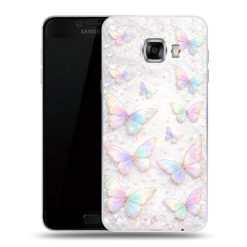 Силиконовый чехол на Samsung Galaxy C5 с принтом женский