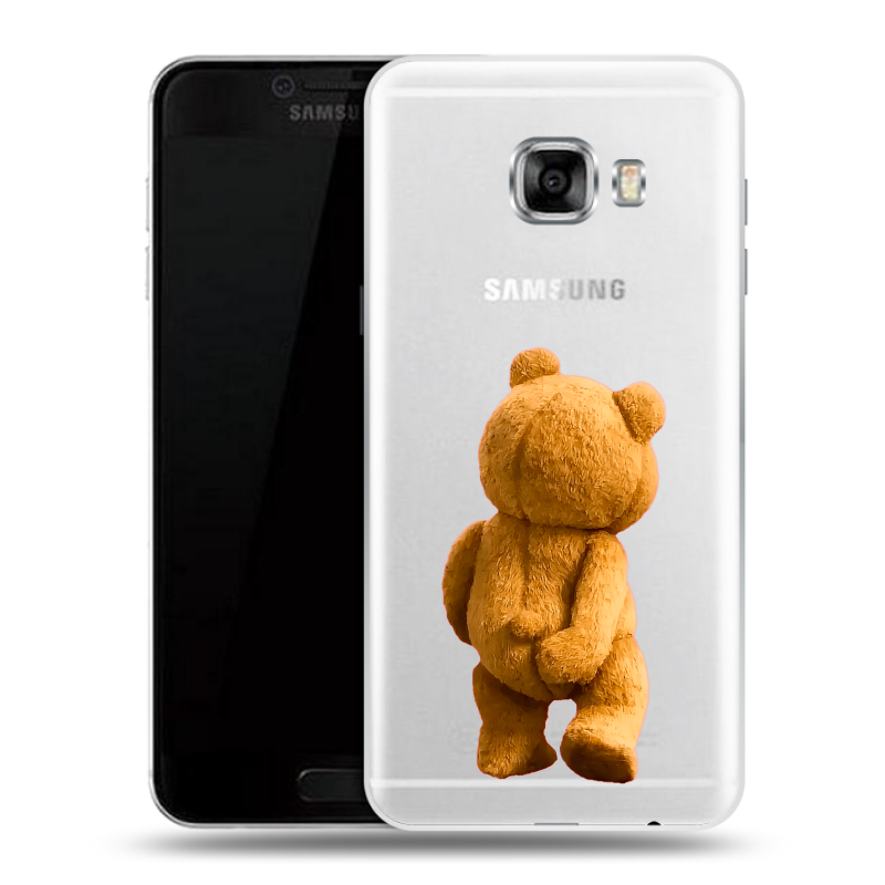 Силиконовый чехол на Samsung Galaxy C5 с принтом Медведь Силиконовый чехол на Samsung Galaxy C5 с принтом Медведь