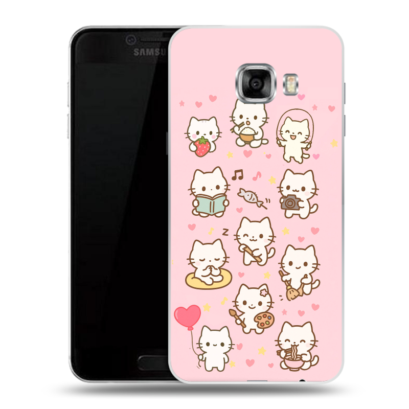Пластиковый чехол на Samsung Galaxy C5 с принтом Hello Kitty Хелоу Кити Пластиковый чехол на Samsung Galaxy C5 с принтом Hello Kitty Хелоу Кити