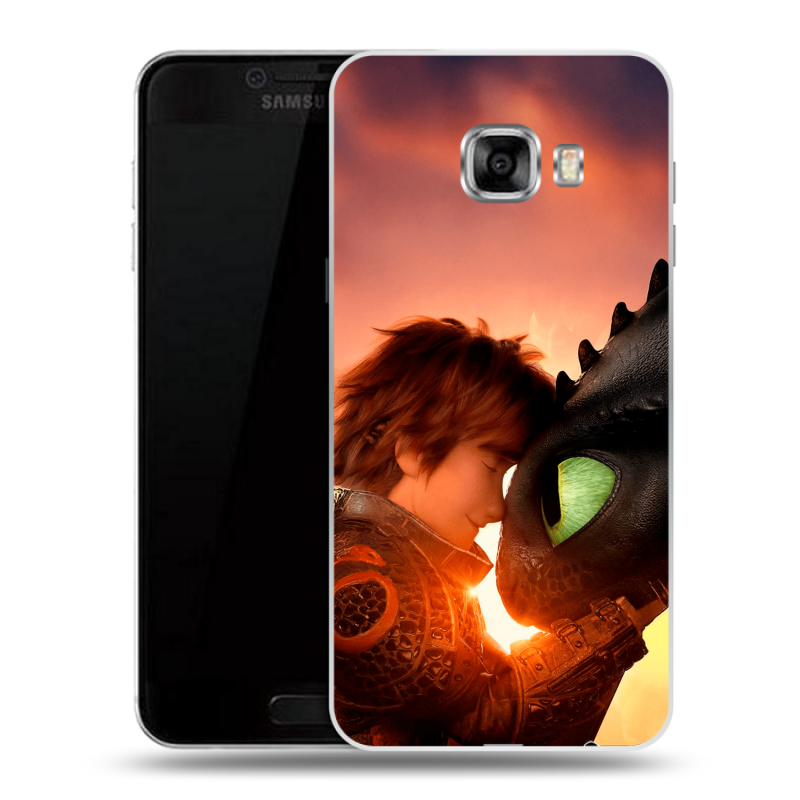 Силиконовый чехол на Samsung Galaxy C5 с принтом Как приручить дракона Силиконовый чехол на Samsung Galaxy C5 с принтом Как приручить дракона