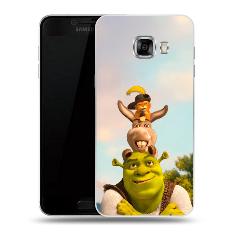 Силиконовый чехол на Samsung Galaxy C5 с принтом Шрек Shrek Силиконовый чехол на Samsung Galaxy C5 с принтом Шрек Shrek