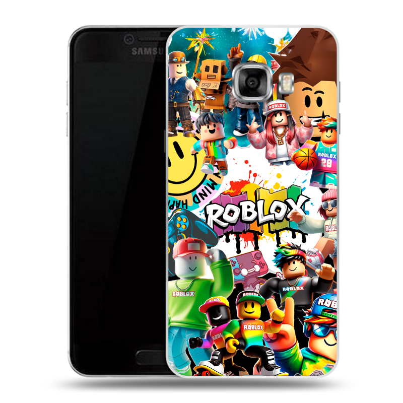 Пластиковый чехол на Samsung Galaxy C5 с принтом Roblox Роблокс Пластиковый чехол на Samsung Galaxy C5 с принтом Roblox Роблокс