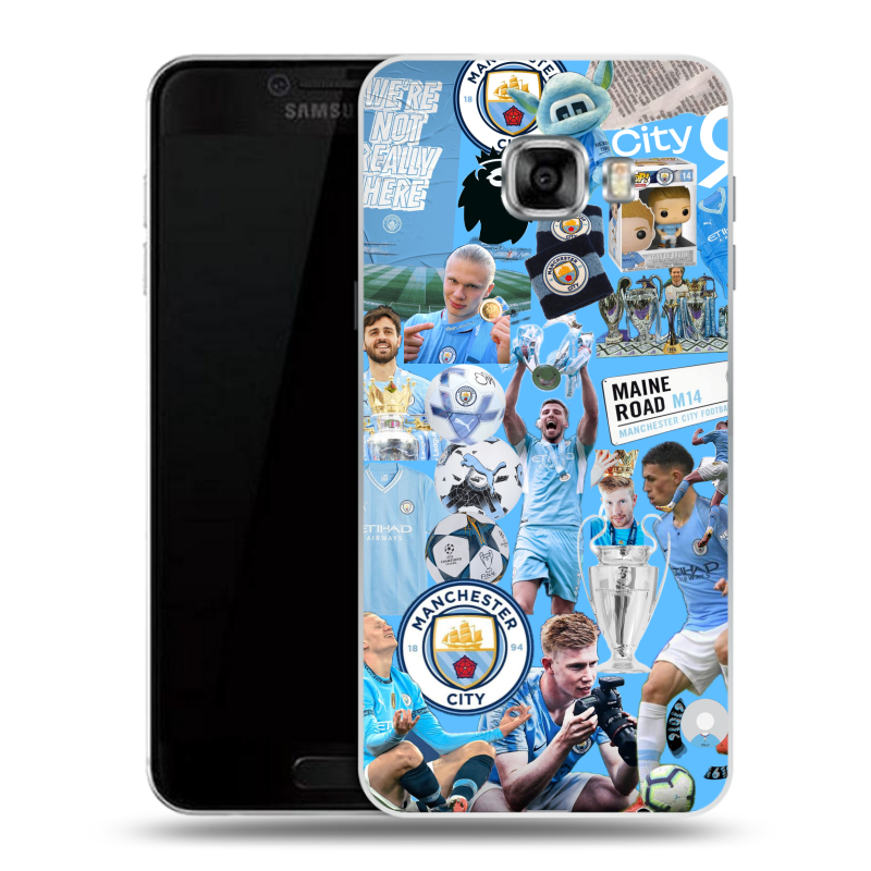 Силиконовый чехол на Samsung Galaxy C5 с принтом Man City Манчестер Сити Силиконовый чехол на Samsung Galaxy C5 с принтом Man City Манчестер Сити