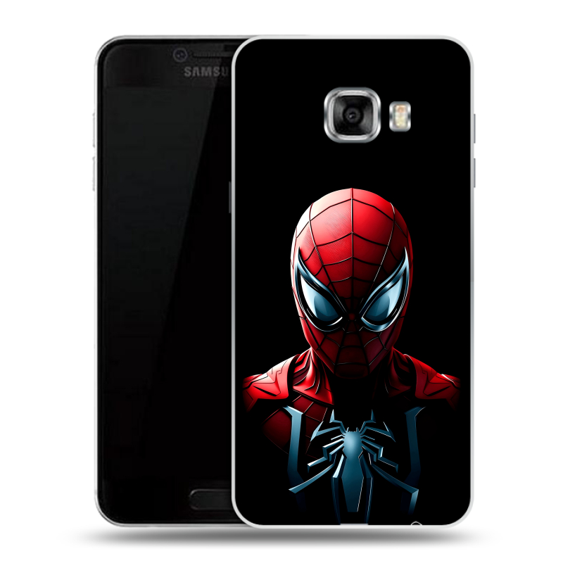 Силиконовый чехол на Samsung Galaxy C5 с принтом Spiderman Человек паук Силиконовый чехол на Samsung Galaxy C5 с принтом Spiderman Человек паук