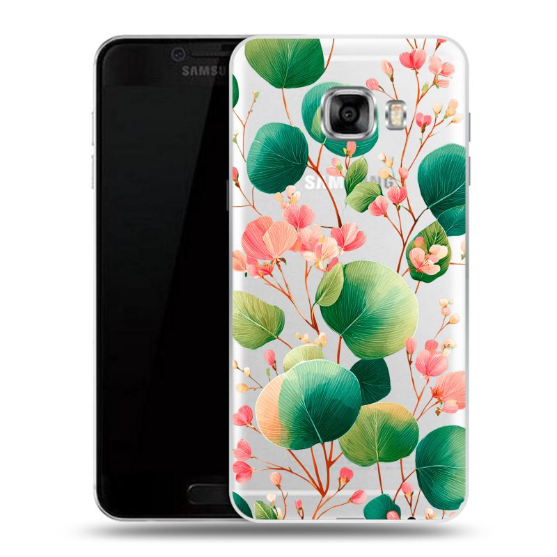 Пластиковый чехол на Samsung Galaxy C5 с принтом женский Пластиковый чехол на Samsung Galaxy C5 с принтом женский