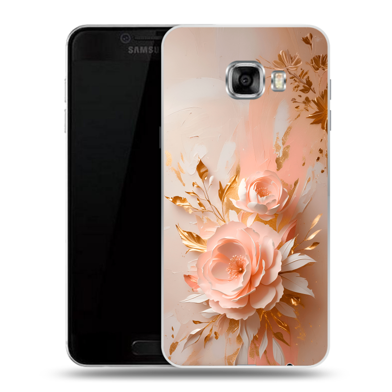 Силиконовый чехол на Samsung Galaxy C5 с принтом женский Силиконовый чехол на Samsung Galaxy C5 с принтом женский