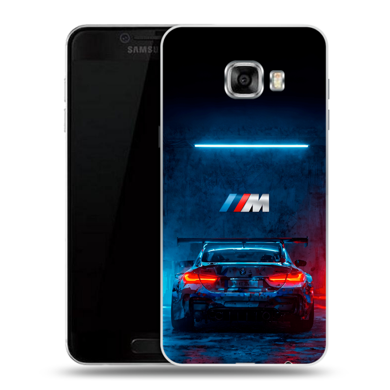 Пластиковый чехол на Samsung Galaxy C5 с принтом BMW БМВ Пластиковый чехол на Samsung Galaxy C5 с принтом BMW БМВ