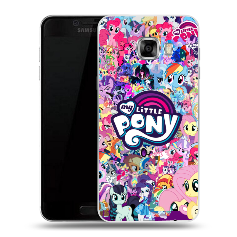 Пластиковый чехол на Samsung Galaxy C5 с принтом My little pony Дружба чудо Пластиковый чехол на Samsung Galaxy C5 с принтом My little pony Дружба чудо