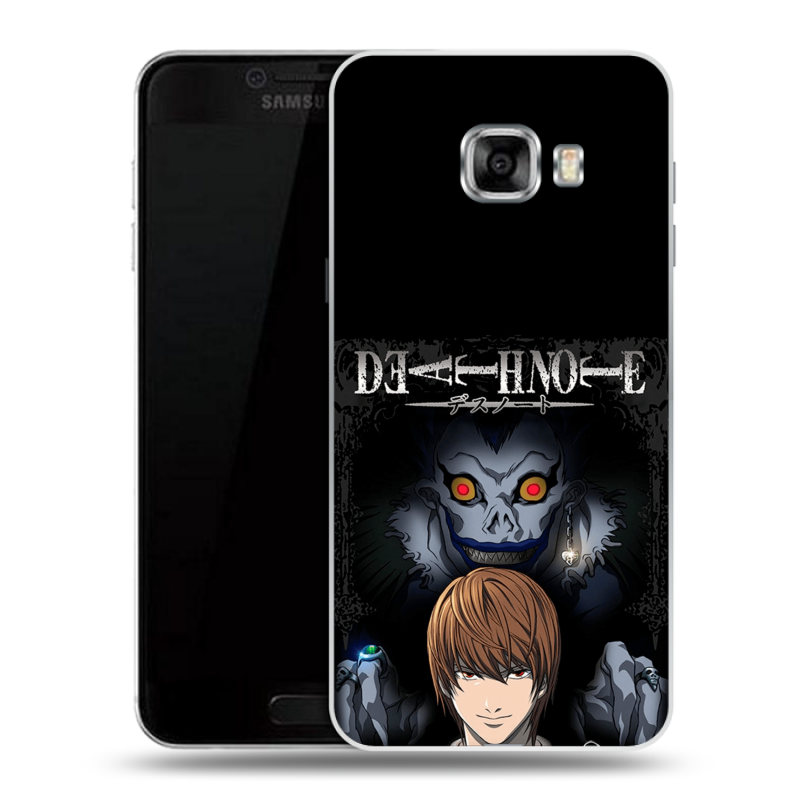 Пластиковый чехол на Samsung Galaxy C5 с принтом Death note Тетрадь смерти Пластиковый чехол на Samsung Galaxy C5 с принтом Death note Тетрадь смерти