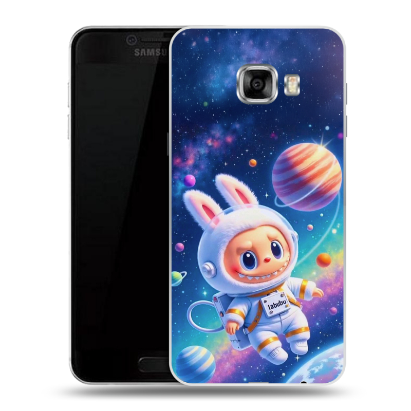 Силиконовый чехол на Samsung Galaxy C5 с принтом Labubu Лабубу Силиконовый чехол на Samsung Galaxy C5 с принтом Labubu Лабубу