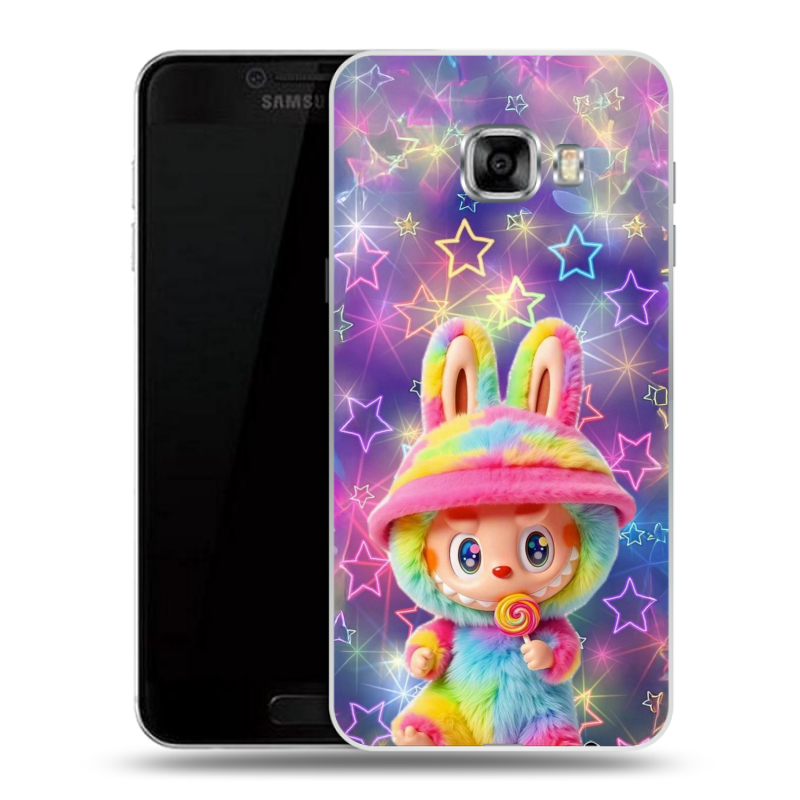 Силиконовый чехол на Samsung Galaxy C5 с принтом Labubu Лабубу Силиконовый чехол на Samsung Galaxy C5 с принтом Labubu Лабубу