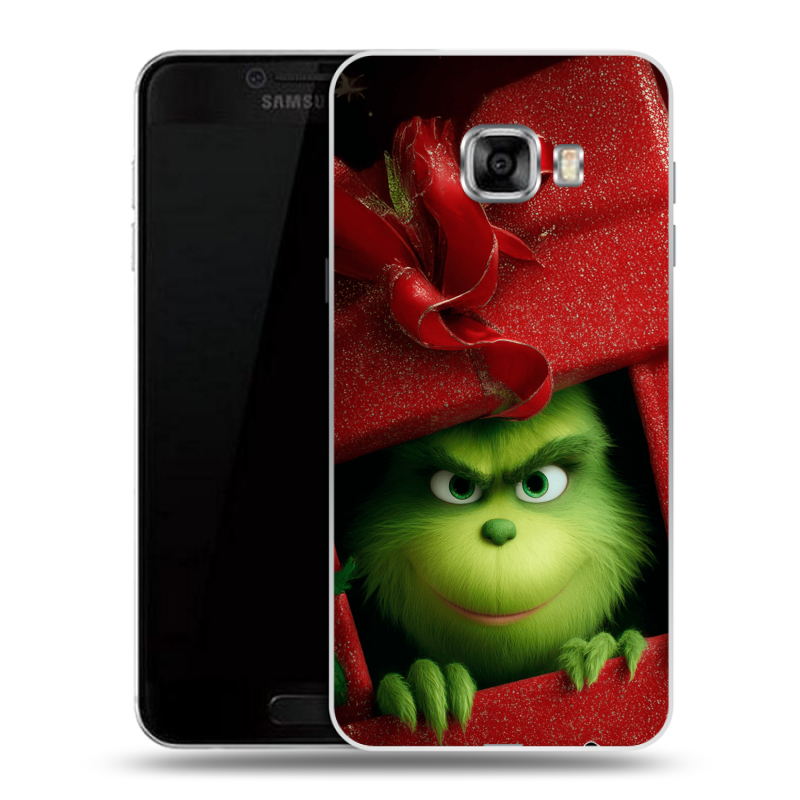 Пластиковый чехол на Samsung Galaxy C5 с принтом Новый год Пластиковый чехол на Samsung Galaxy C5 с принтом Новый год