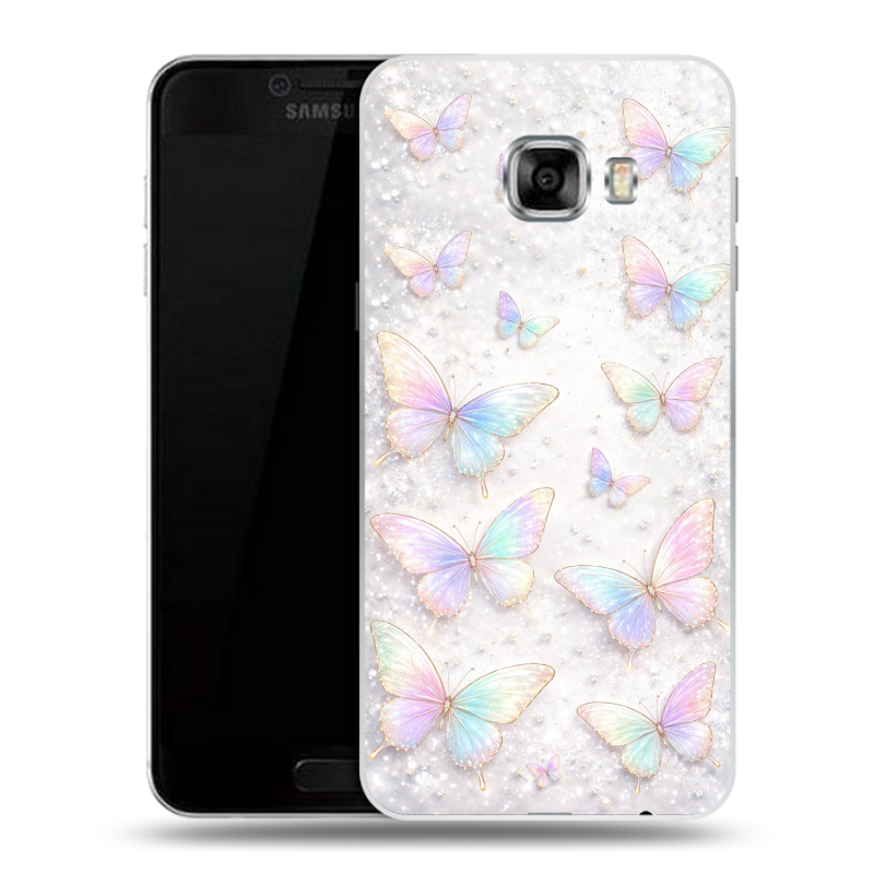 Силиконовый чехол на Samsung Galaxy C5 с принтом женский Силиконовый чехол на Samsung Galaxy C5 с принтом женский