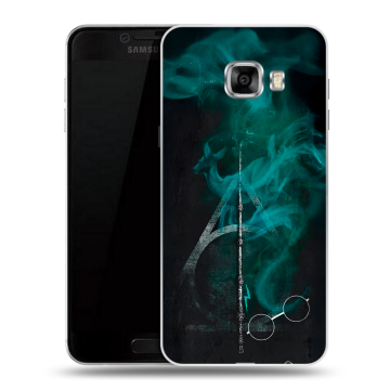 Пластиковый чехол на Samsung Galaxy C7 с принтом Гарри Поттер Harry Potter