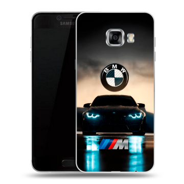 Пластиковый чехол на Samsung Galaxy C7 с принтом БМВ BMW