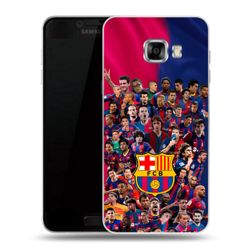 Пластиковый чехол на Samsung Galaxy C7 с принтом Барселона Barcelona