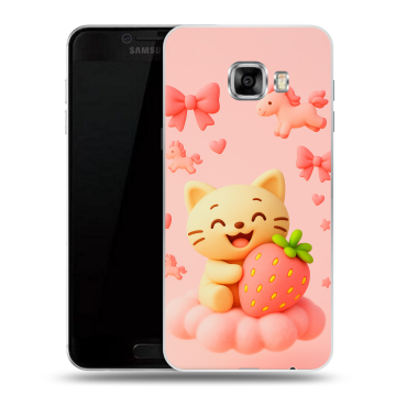 Пластиковый чехол на Samsung Galaxy C7 с принтом для девочек Пластиковый чехол на Samsung Galaxy C7 с принтом для девочек