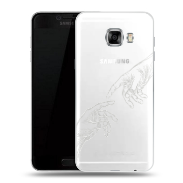Пластиковый чехол на Samsung Galaxy C7 с принтом Сотворение мира Пластиковый чехол на Samsung Galaxy C7 с принтом Сотворение мира