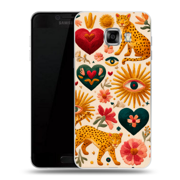 Пластиковый чехол на Samsung Galaxy C7 с принтом Модный принт Пластиковый чехол на Samsung Galaxy C7 с принтом Модный принт