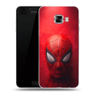 Пластиковый чехол на Samsung Galaxy C7 с принтом Spiderman Человек паук