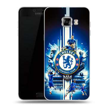 Пластиковый чехол на Samsung Galaxy C7 с принтом Chelsea Челси Пластиковый чехол на Samsung Galaxy C7 с принтом Chelsea Челси
