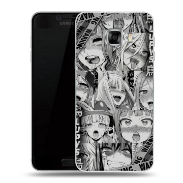 Пластиковый чехол на Samsung Galaxy C7 с принтом Ahegao Ахегао Аниме Пластиковый чехол на Samsung Galaxy C7 с принтом Ahegao Ахегао Аниме