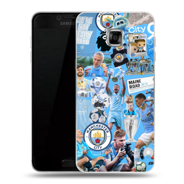 Пластиковый чехол на Samsung Galaxy C7 с принтом Man City Манчестер Сити Пластиковый чехол на Samsung Galaxy C7 с принтом Man City Манчестер Сити