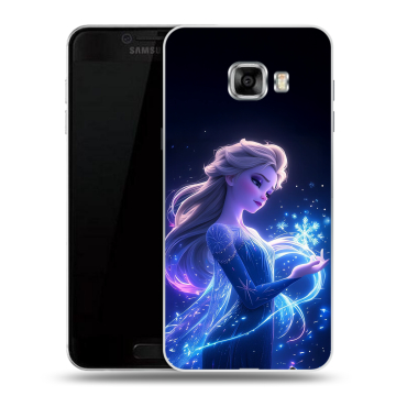 Пластиковый чехол на Samsung Galaxy C7 с принтом Холодное сердце Frozen Пластиковый чехол на Samsung Galaxy C7 с принтом Холодное сердце Frozen