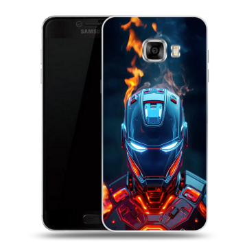 Пластиковый чехол на Samsung Galaxy C7 с принтом IronMan Железный человек Пластиковый чехол на Samsung Galaxy C7 с принтом IronMan Железный человек