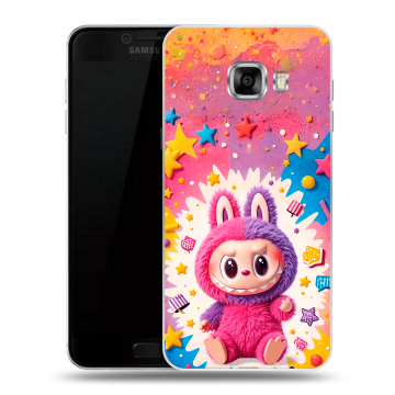 Пластиковый чехол на Samsung Galaxy C7 с принтом Labubu Лабубу