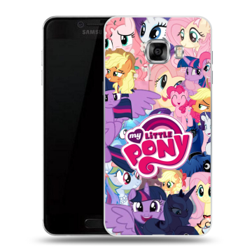Пластиковый чехол на Samsung Galaxy C7 с принтом My little pony Дружба чудо Пластиковый чехол на Samsung Galaxy C7 с принтом My little pony Дружба чудо