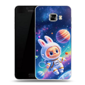 Пластиковый чехол на Samsung Galaxy C7 с принтом Labubu Лабубу Пластиковый чехол на Samsung Galaxy C7 с принтом Labubu Лабубу