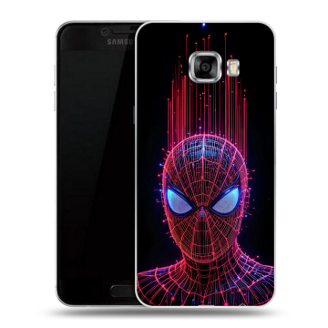 Пластиковый чехол на Samsung Galaxy C7 с принтом Spiderman Человек паук Пластиковый чехол на Samsung Galaxy C7 с принтом Spiderman Человек паук