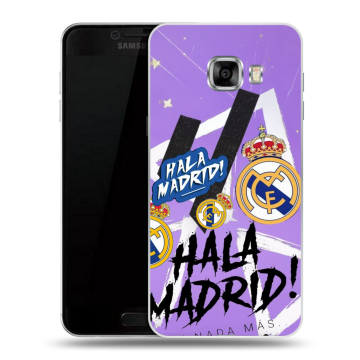 Пластиковый чехол на Samsung Galaxy C7 с принтом Real Madrid Реал Мадрид