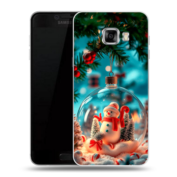 Пластиковый чехол на Samsung Galaxy C7 с принтом Новый год Пластиковый чехол на Samsung Galaxy C7 с принтом Новый год