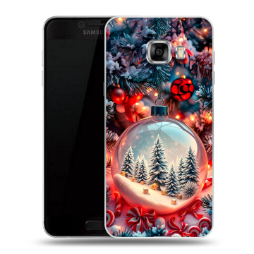 Пластиковый чехол на Samsung Galaxy C7 с принтом Новый год Пластиковый чехол на Samsung Galaxy C7 с принтом Новый год