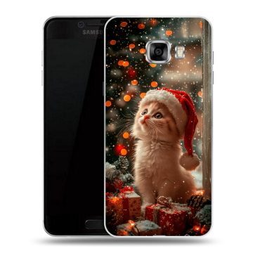 Пластиковый чехол на Samsung Galaxy C7 с принтом Новый год Пластиковый чехол на Samsung Galaxy C7 с принтом Новый год