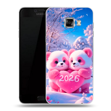 Пластиковый чехол на Samsung Galaxy C7 с принтом Новый год Пластиковый чехол на Samsung Galaxy C7 с принтом Новый год
