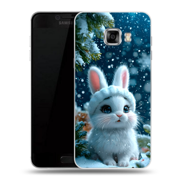 Пластиковый чехол на Samsung Galaxy C7 с принтом Новый год Пластиковый чехол на Samsung Galaxy C7 с принтом Новый год