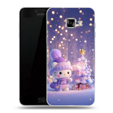 Пластиковый чехол на Samsung Galaxy C7 с принтом Новый год Пластиковый чехол на Samsung Galaxy C7 с принтом Новый год