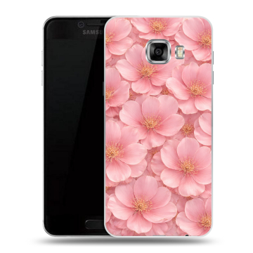 Пластиковый чехол на Samsung Galaxy C7 с принтом женский Пластиковый чехол на Samsung Galaxy C7 с принтом женский