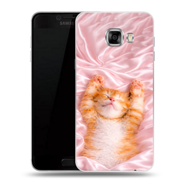 Пластиковый чехол на Samsung Galaxy C7 с принтом женский Пластиковый чехол на Samsung Galaxy C7 с принтом женский