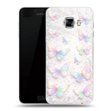 Пластиковый чехол на Samsung Galaxy C7 с принтом женский Пластиковый чехол на Samsung Galaxy C7 с принтом женский