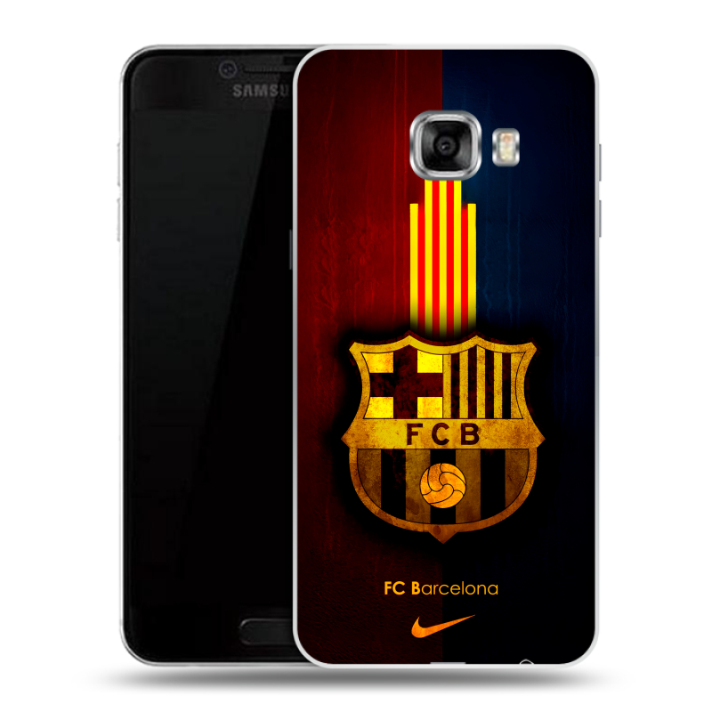 Пластиковый чехол на Samsung Galaxy C7 с принтом Барселона Barcelona Пластиковый чехол на Samsung Galaxy C7 с принтом Барселона Barcelona