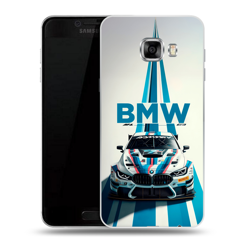 Пластиковый чехол на Samsung Galaxy C7 с принтом БМВ BMW Пластиковый чехол на Samsung Galaxy C7 с принтом БМВ BMW