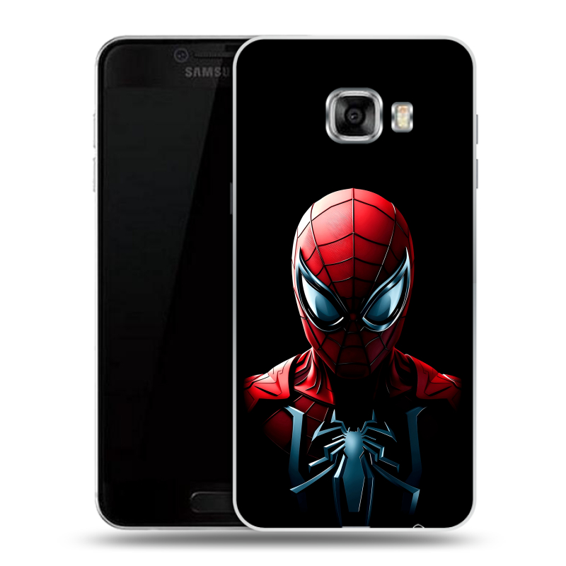 Пластиковый чехол на Samsung Galaxy C7 с принтом Spiderman Человек паук Пластиковый чехол на Samsung Galaxy C7 с принтом Spiderman Человек паук